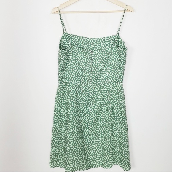 Reformation Preston Dress Green Floral Size 10 - Picture 2 of 10
